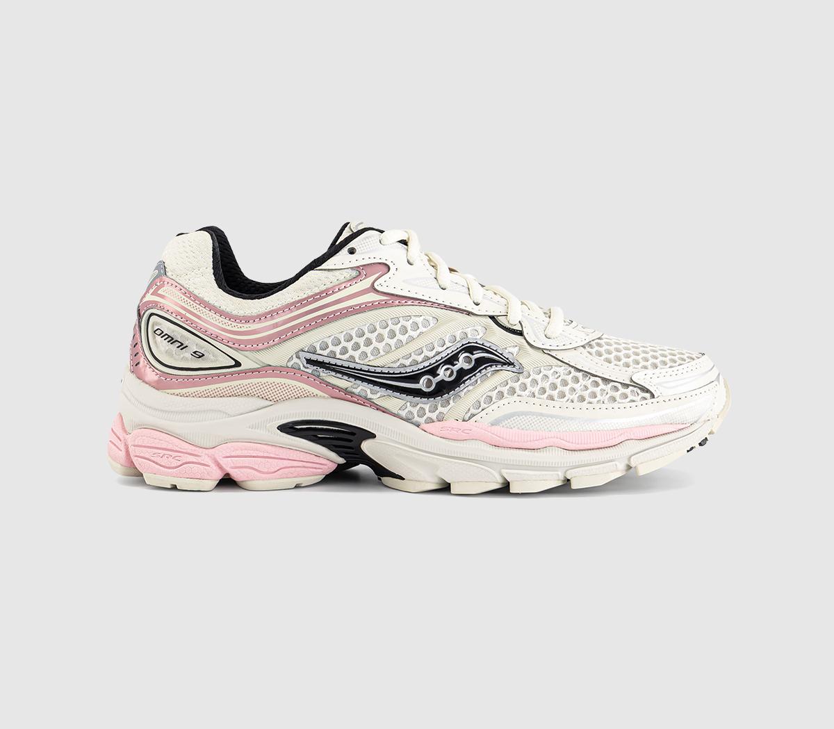 Saucony Progrid Omni 9 Trainers Eggshell Touch In  Natural in Women's Size 8.5, Offspring
