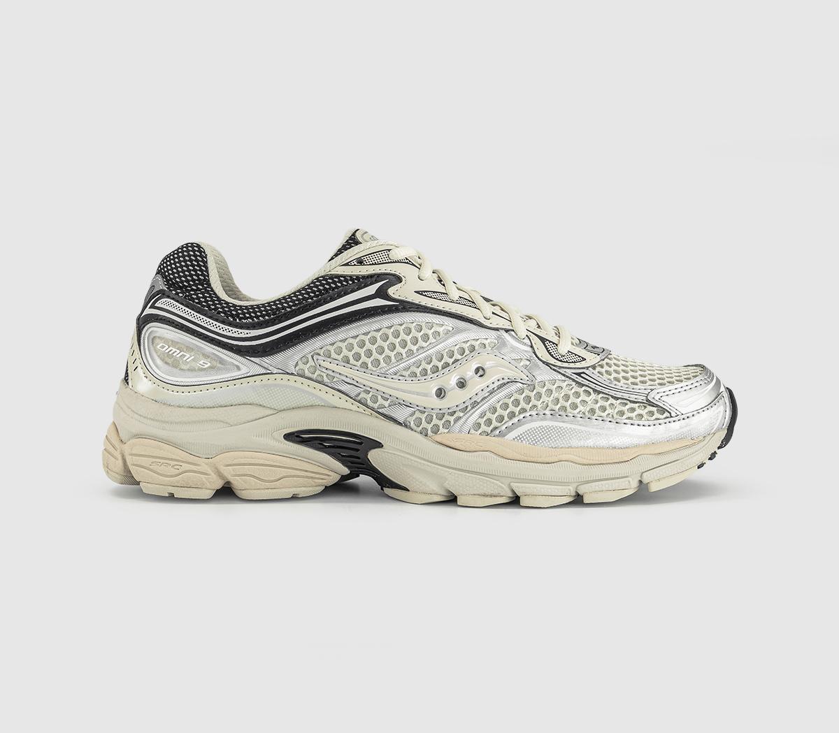 Saucony Progrid Omni 9 Trainers Eggshell Quartz In Natural, 8.5