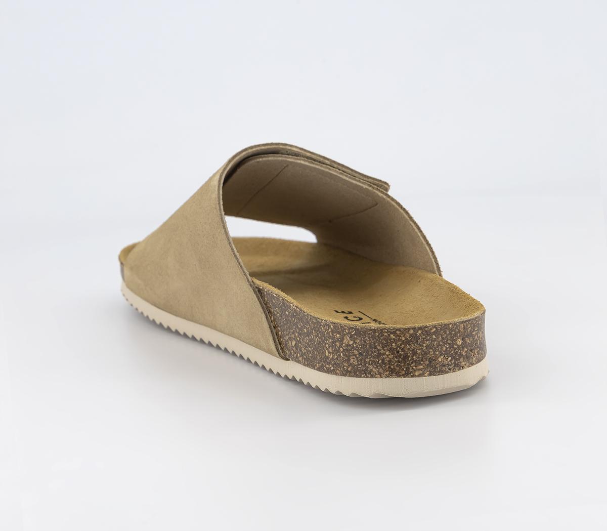 OFFICESantiago SlidersBeige Suede