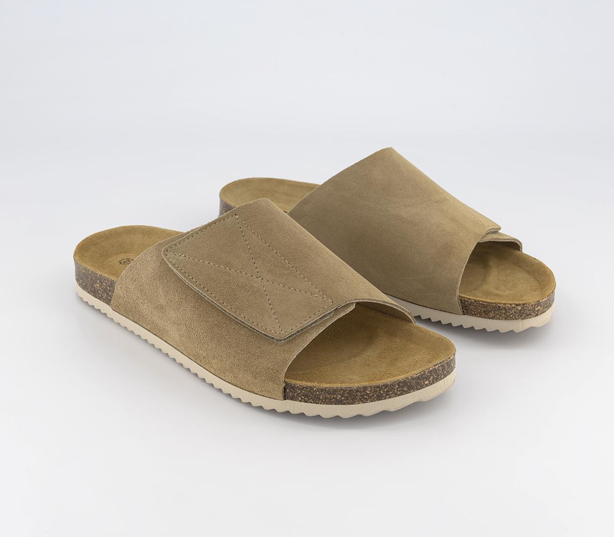 OFFICESantiago SlidersBeige Suede