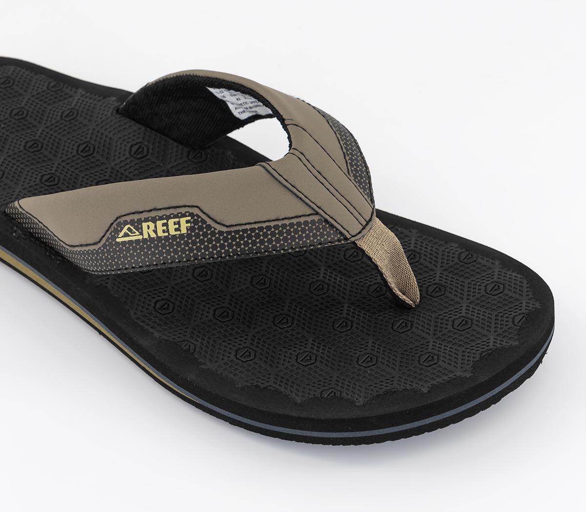 ReefRipper Toe Thong Sandals Black Tan