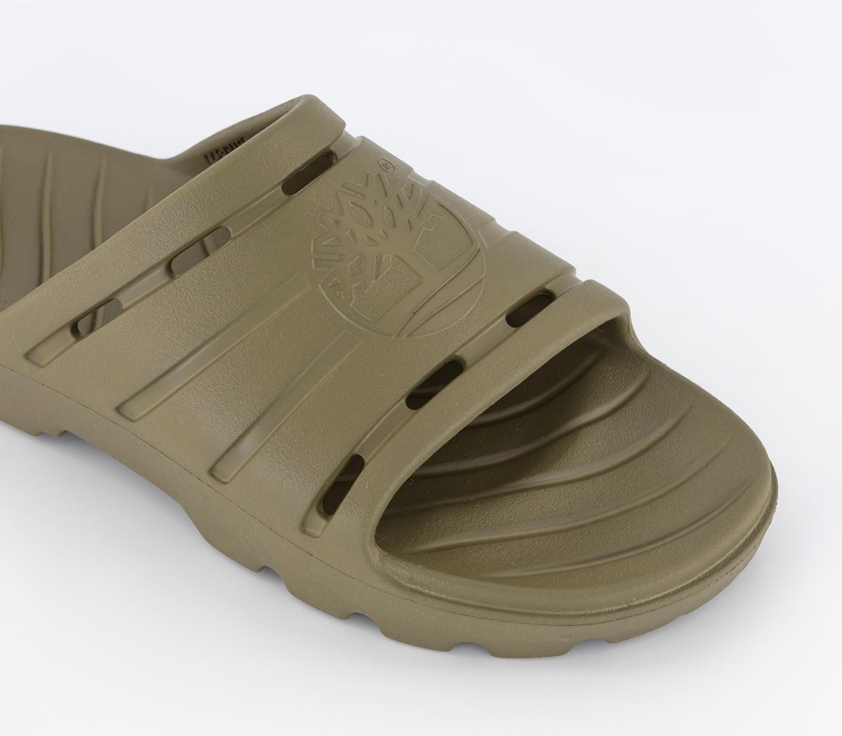 Timberland Get Outslide Slides Olive - Men’s Sandals