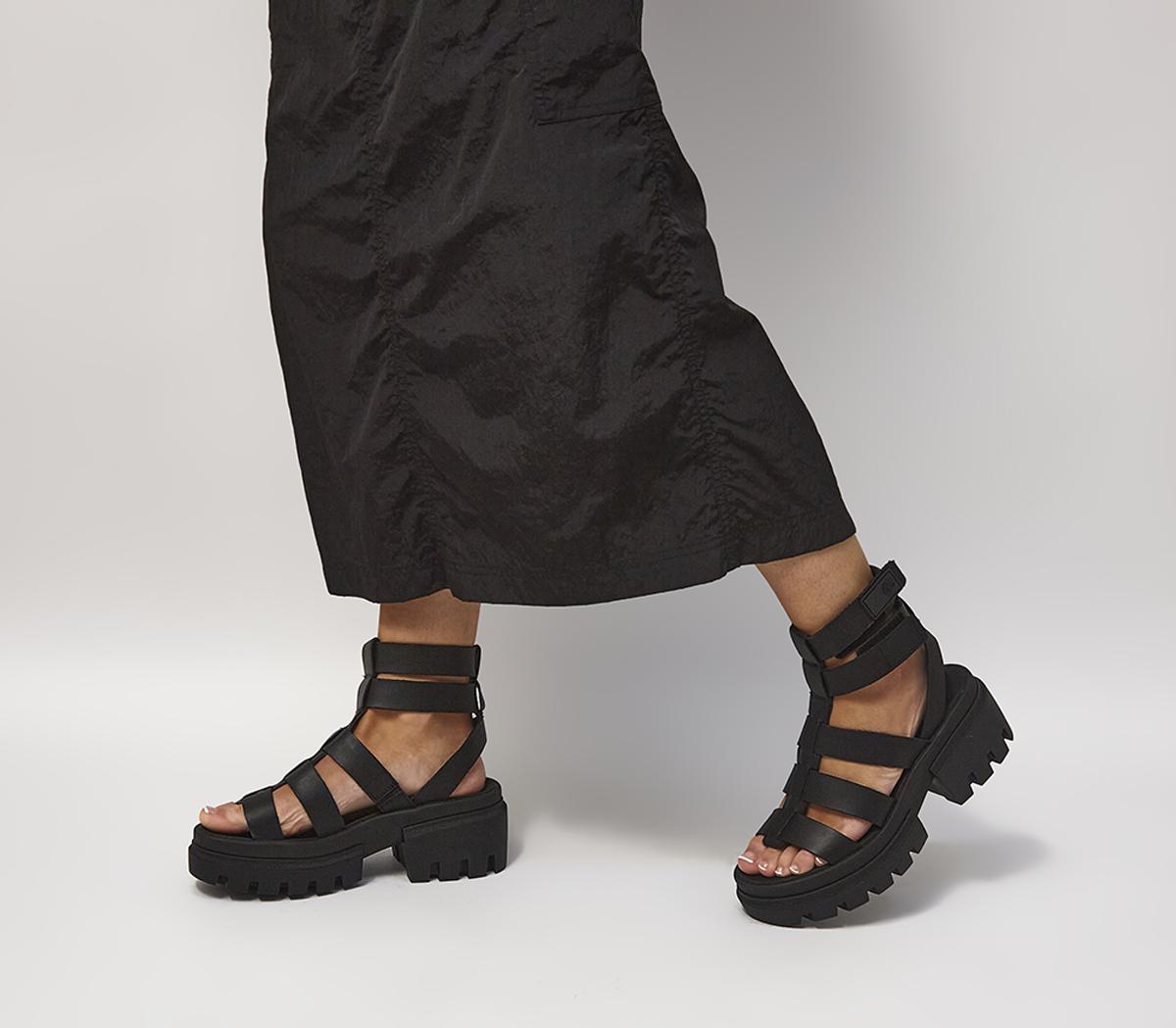 TimberlandEverleigh Gladiator SandalsBlack Full Grain