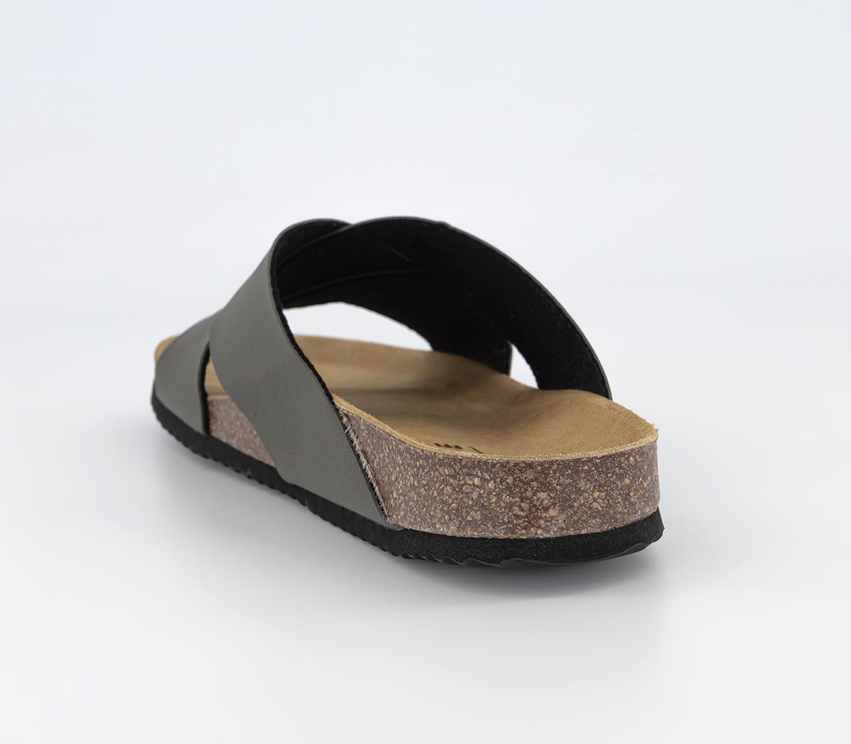 OFFICEFiji Footbed Sandals Khaki