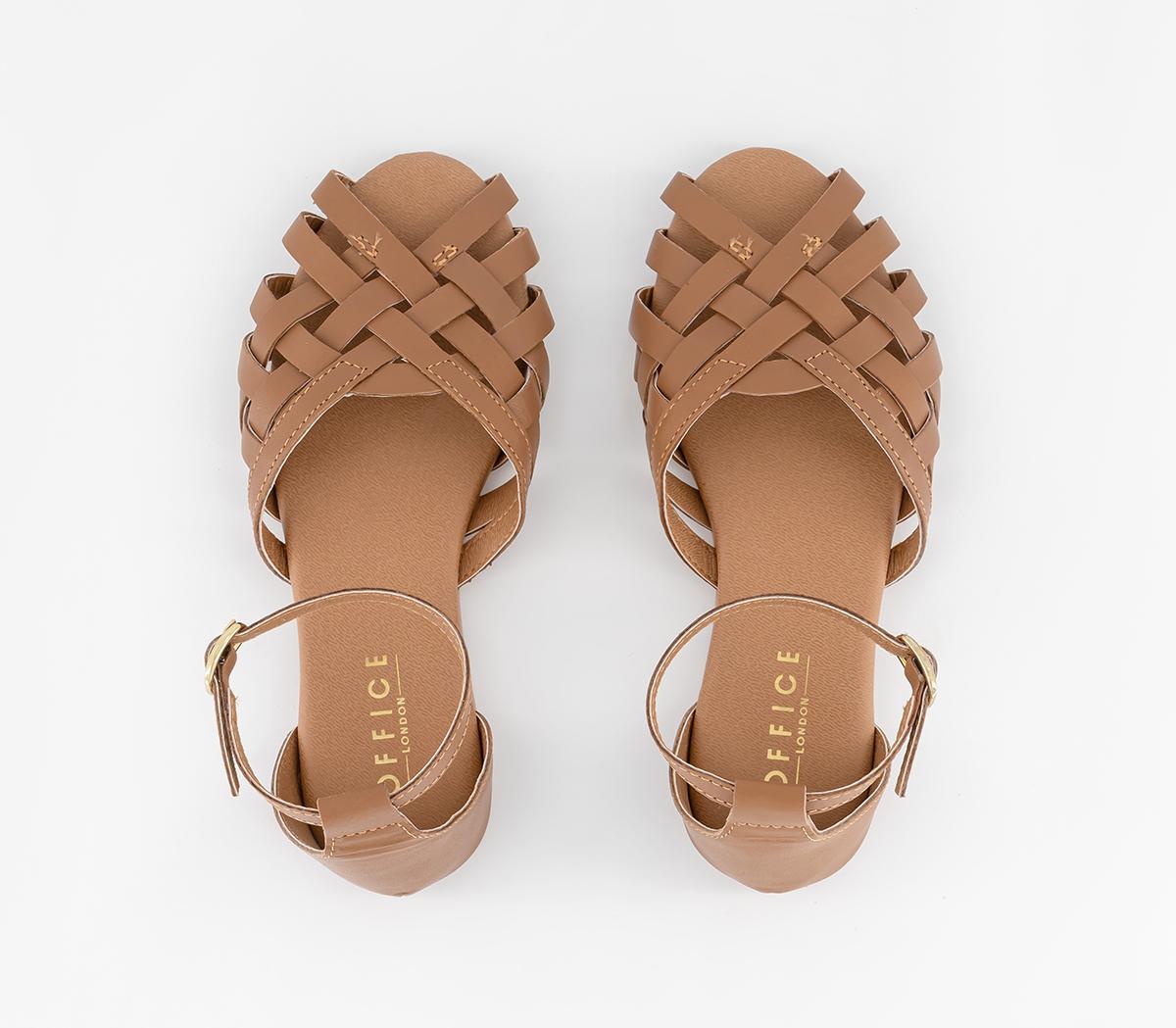 OFFICE KidsGabby Junior Woven Leather Sandals OFFICE KidsGabby Junior Woven Leather SandalsTan Leather
