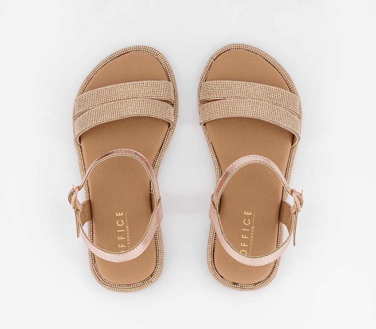 OFFICE KidsGeorgie Junior Embellished Leather Sandals OFFICE KidsGeorgie Junior Embellished Leather SandalsRose Gold Leather
