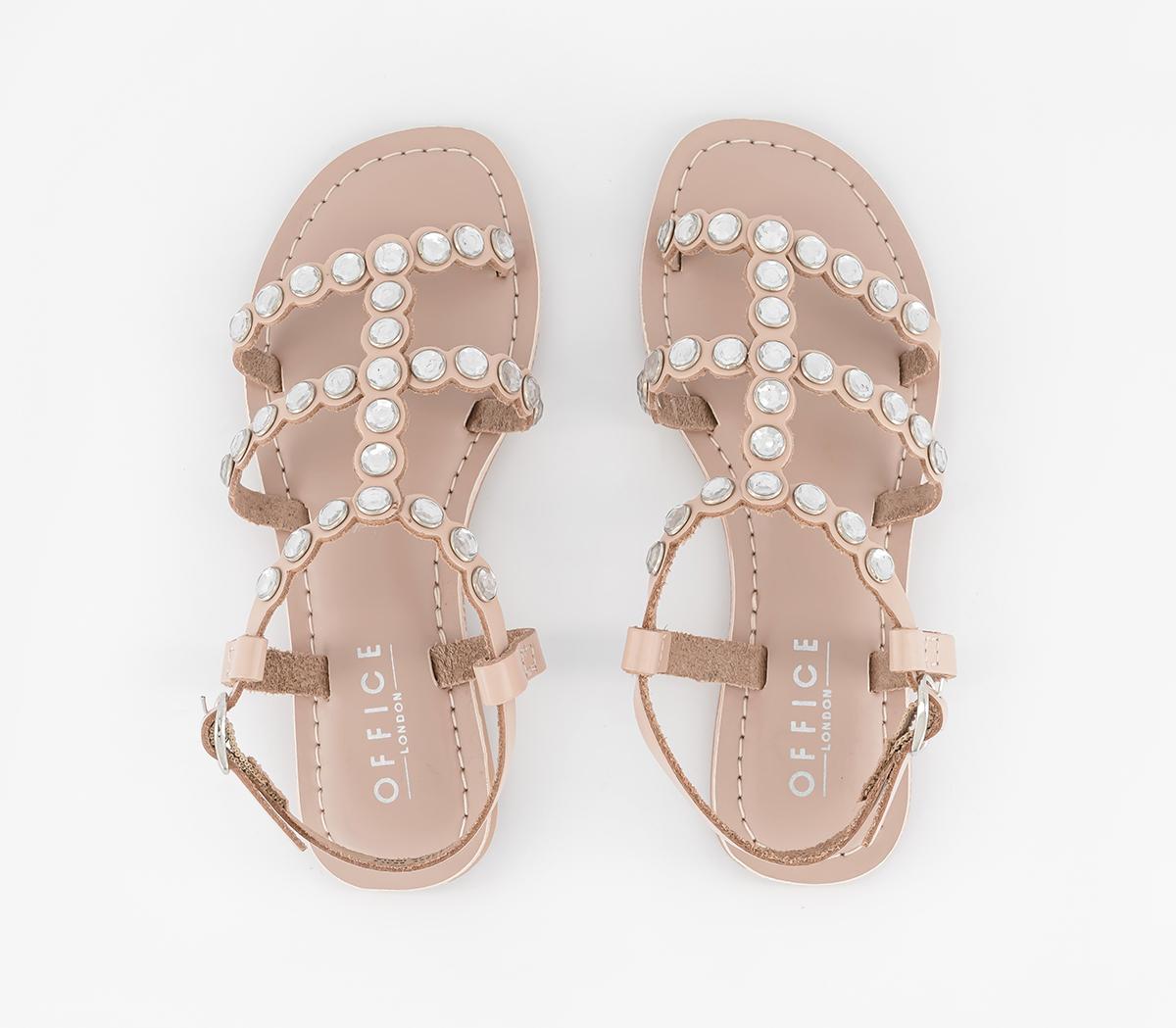 OFFICE KidsGeorgina Junior Leather SandalsBeige Leather