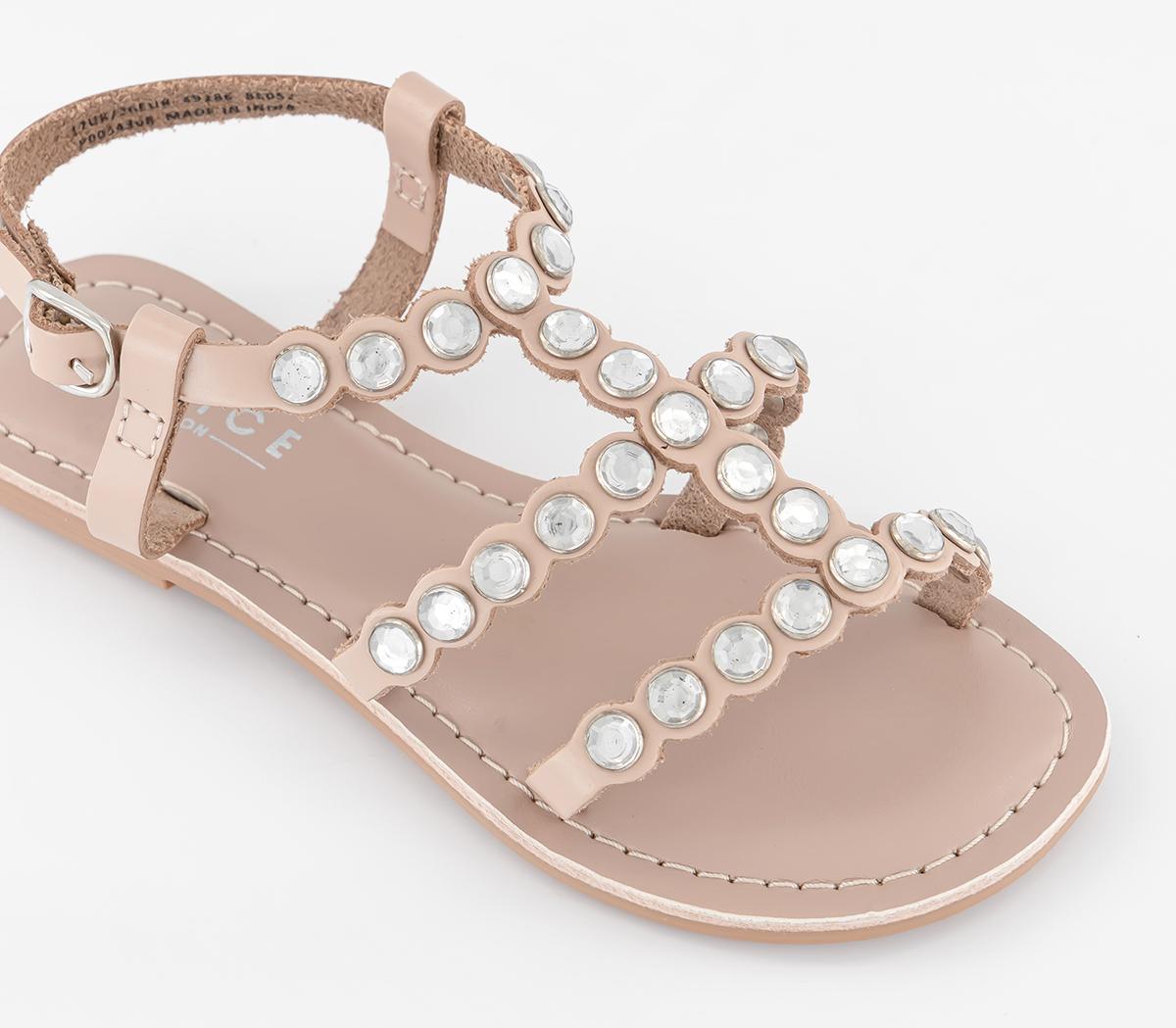 OFFICE KidsGeorgina Junior Leather SandalsBeige Leather
