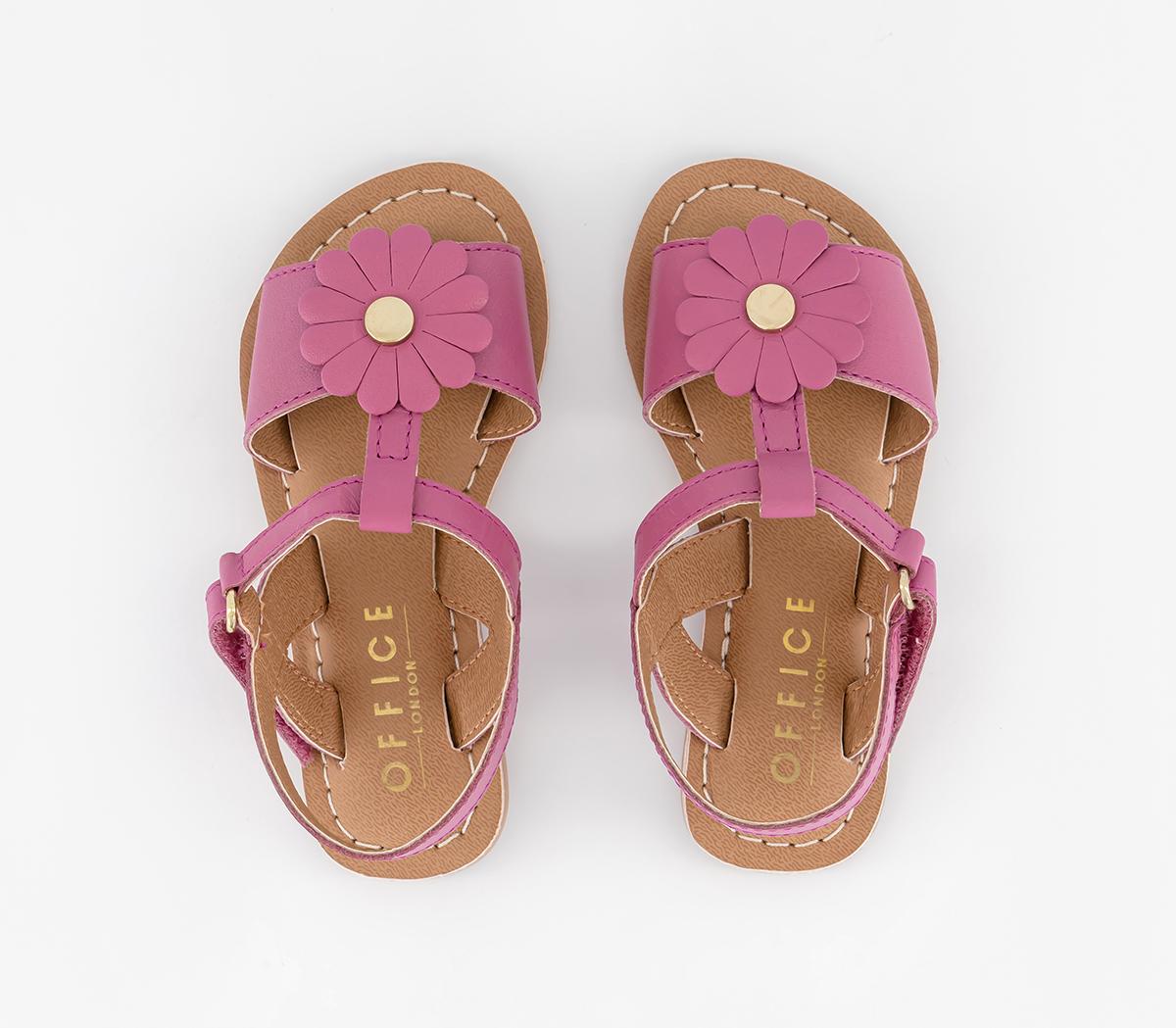 OFFICE KidsGigi Infant Flower Leather SandalsPink Leather