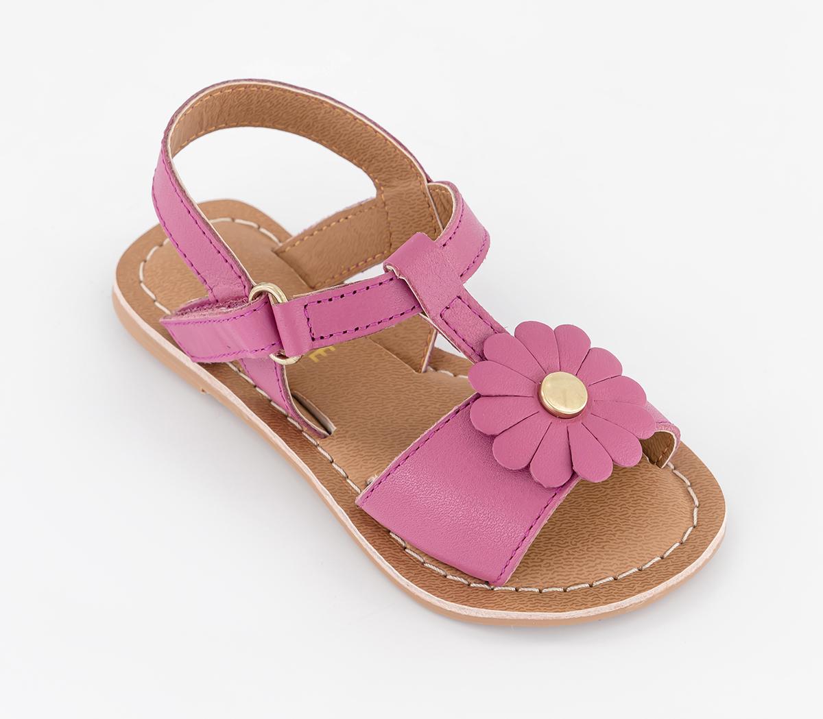 OFFICE KidsGigi Infant Flower Leather SandalsPink Leather