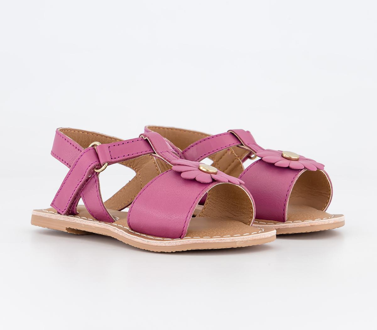 OFFICE KidsGigi Infant Flower Leather SandalsPink Leather