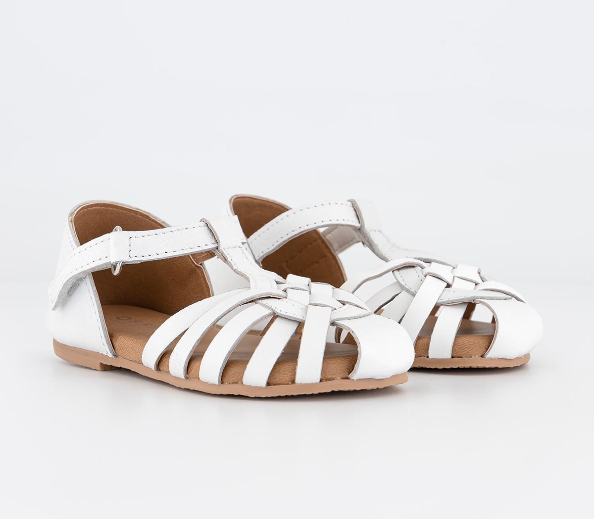 OFFICE KidsGracie Infant Leather Fisherman SandalsWhite Leather
