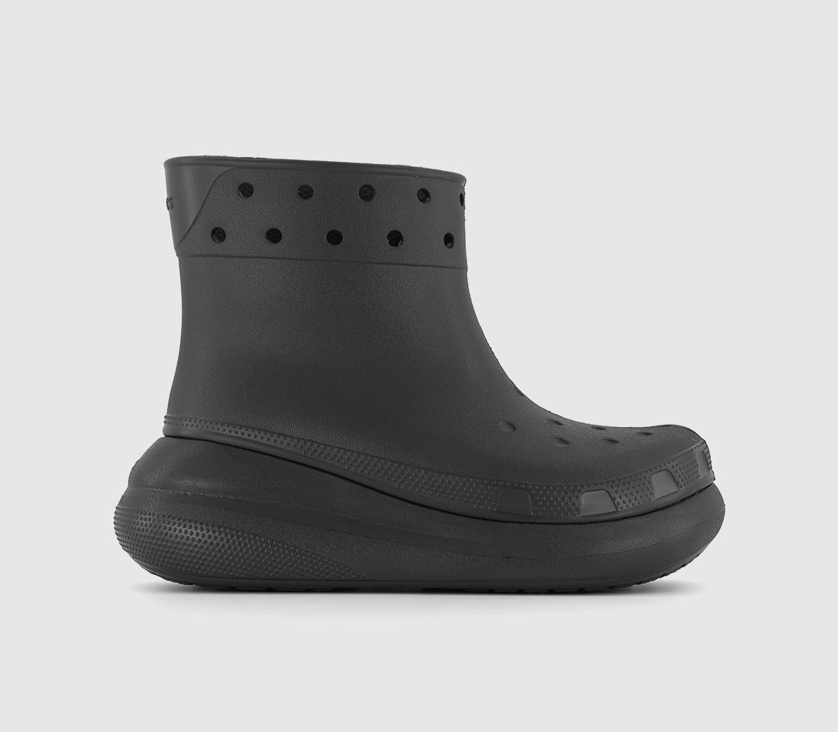 Crocs Classic Crush Boots Black - Women's Ankle Boots