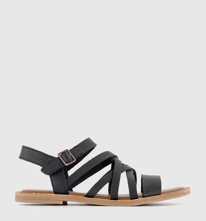 TOMS Sephina Sandals Black Leather