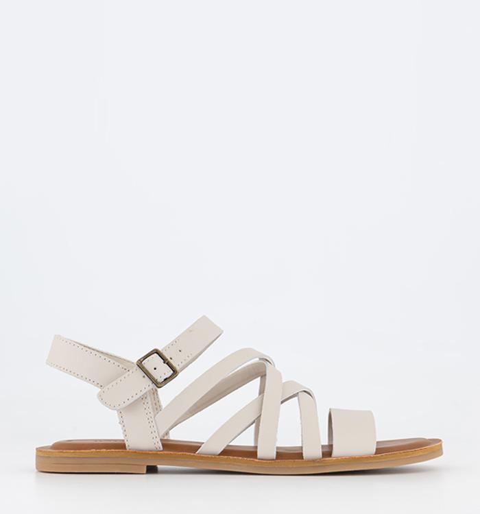 TOMS Sephina Sandals White Putty Leather