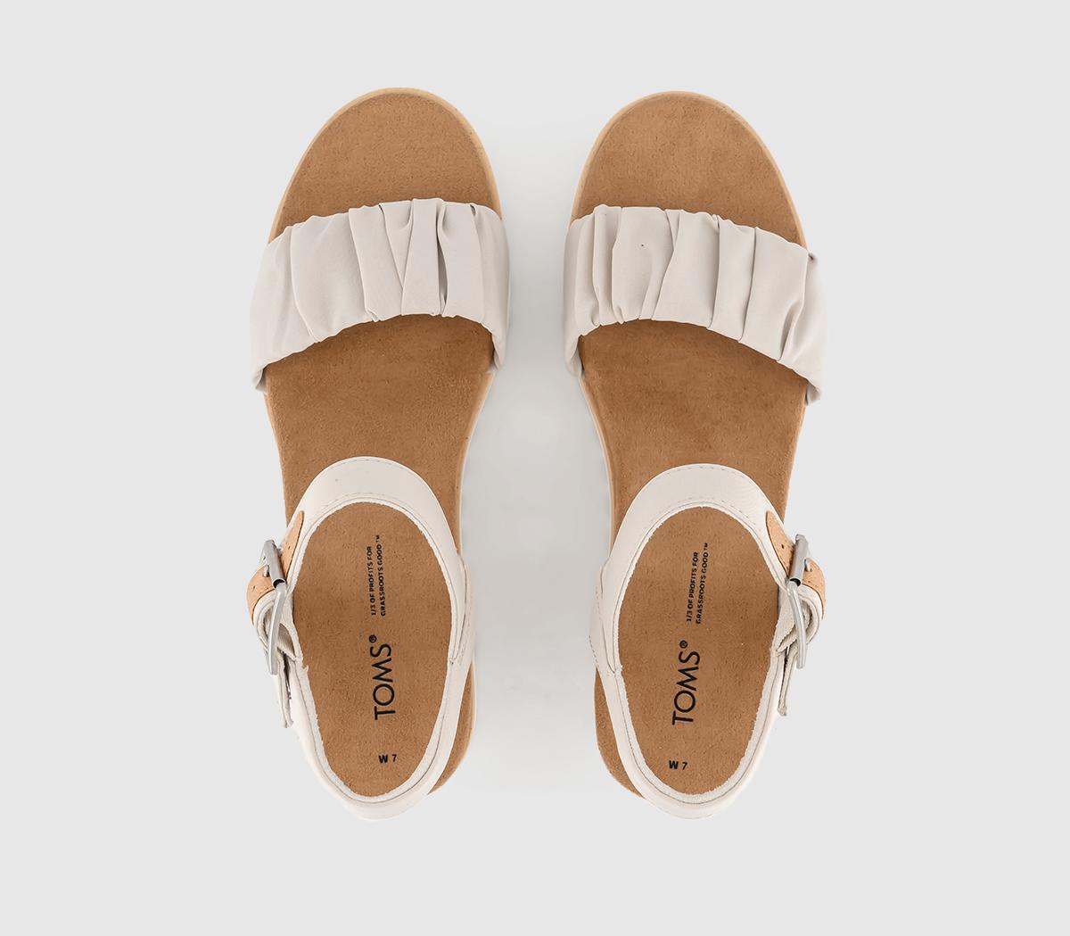 TOMSDiana Wedge Sandals TOMSDiana Wedge SandalsPutty Ruched