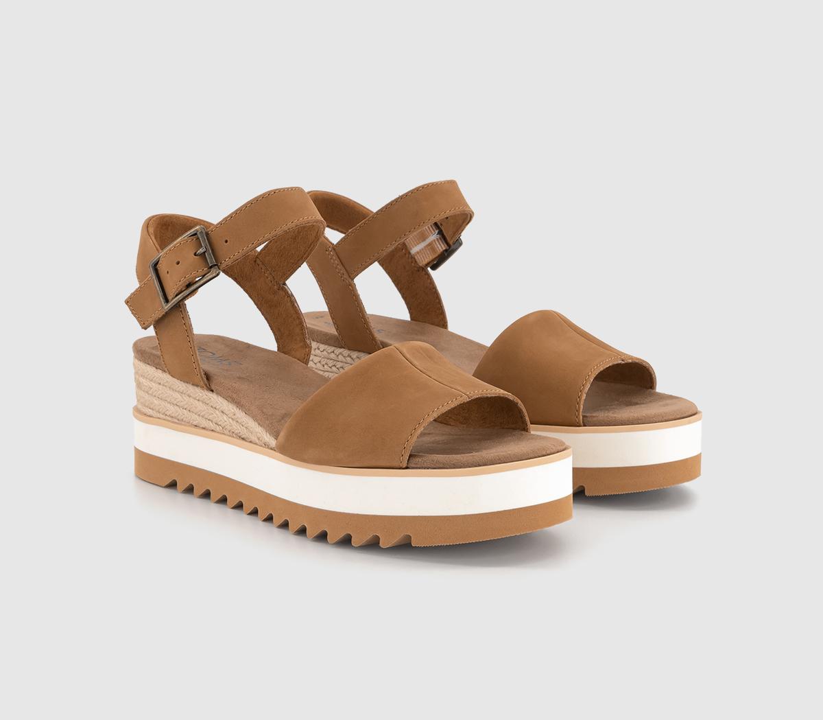 TOMSDiana Wedge SandalsTan Leather