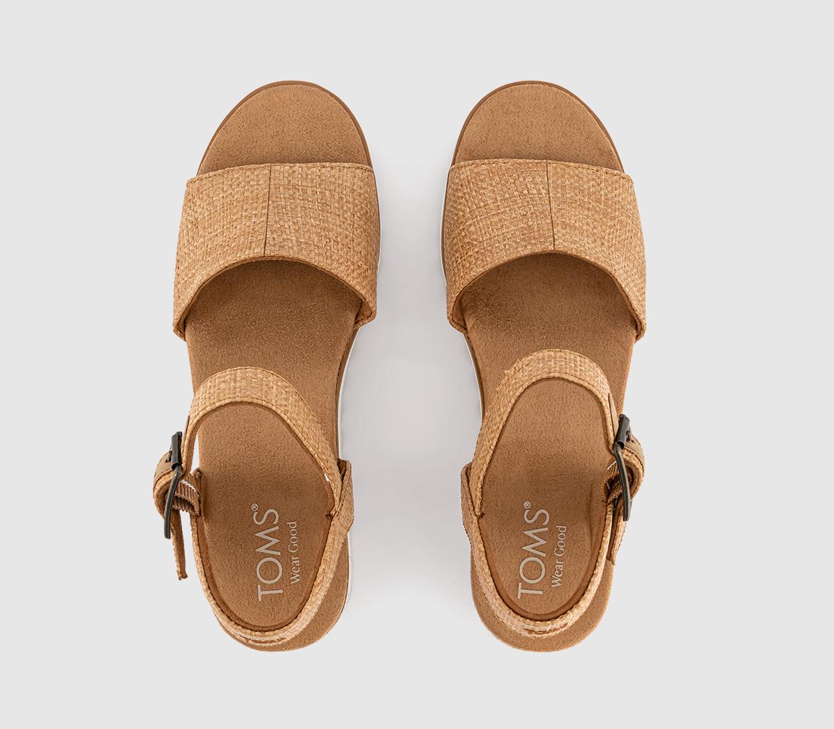 TOMSDiana Wedge Sandals TOMSDiana Wedge SandalsBrown Sugar Raffia