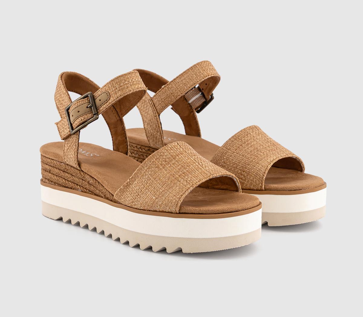 TOMSDiana Wedge Sandals TOMSDiana Wedge SandalsBrown Sugar Raffia