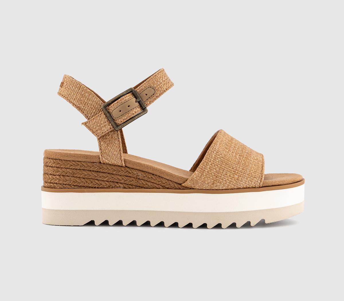 TOMSDiana Wedge Sandals TOMSDiana Wedge SandalsBrown Sugar Raffia