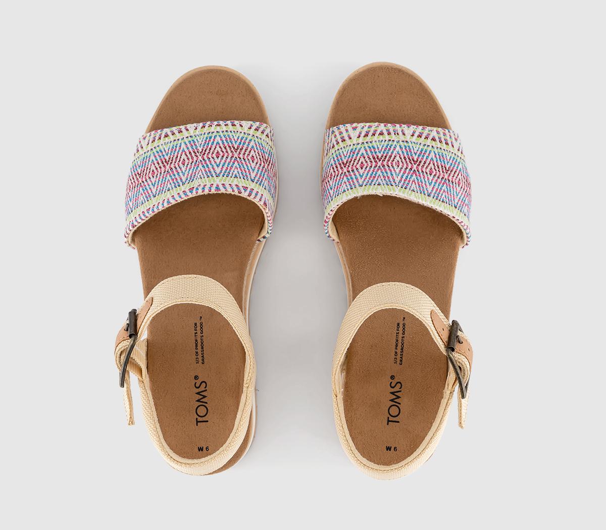 TOMSDiana Wedge SandalsNatural Diamond Global