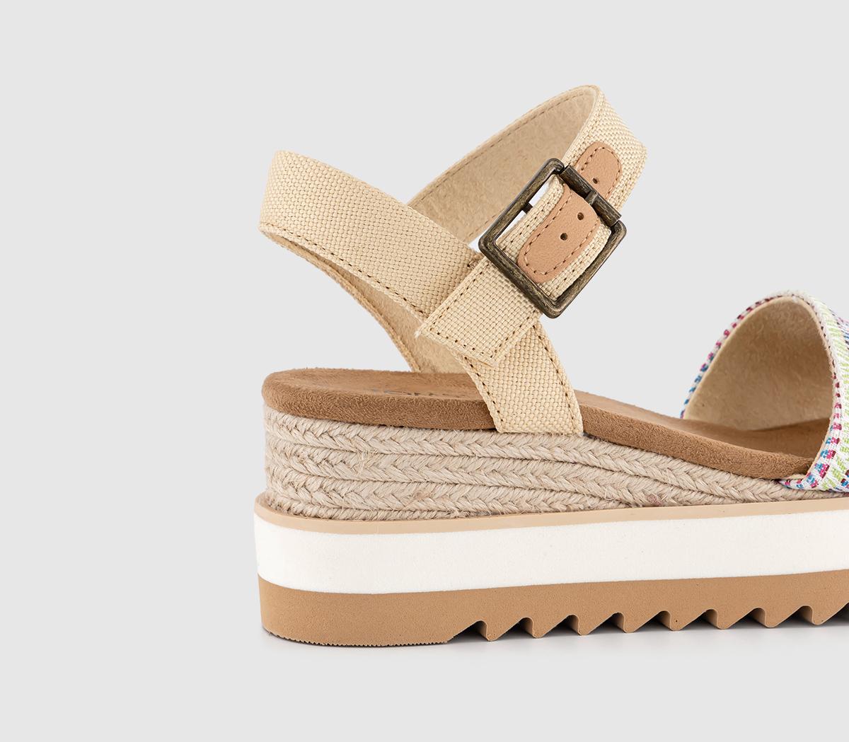 TOMSDiana Wedge SandalsNatural Diamond Global