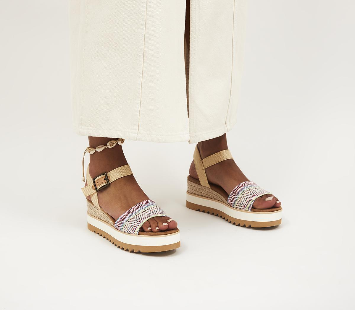 TOMSDiana Wedge SandalsNatural Diamond Global
