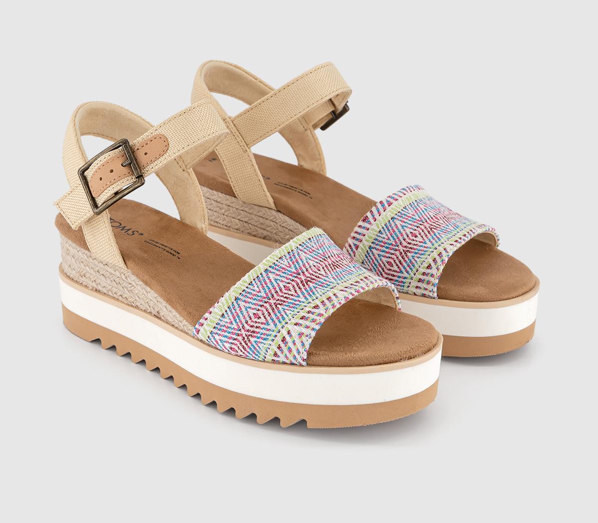 TOMS Diana Wedge Sandals TOMS Diana Wedge Sandals Natural Diamond Global