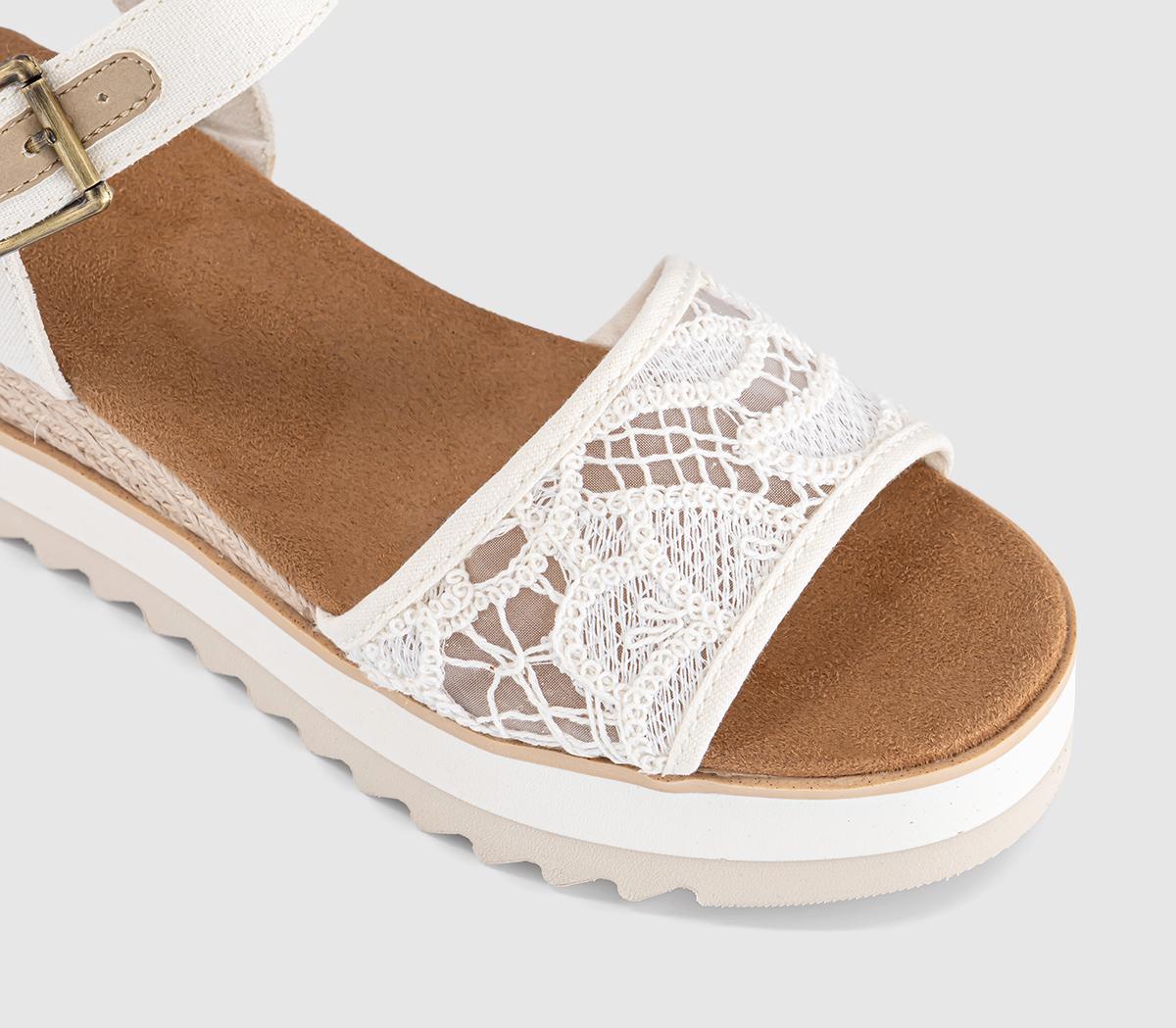 TOMSDiana Wedge SandalsEgret Floral Crochet
