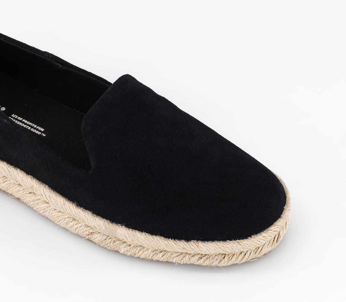 TOMSSantiago EspadrillesBlack Suede