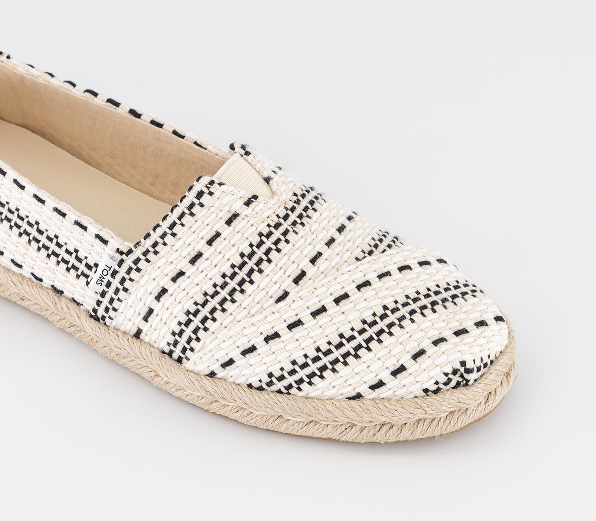 TOMS Alpargata Rope Slip Ons Natural Woven - Flat Shoes for Women