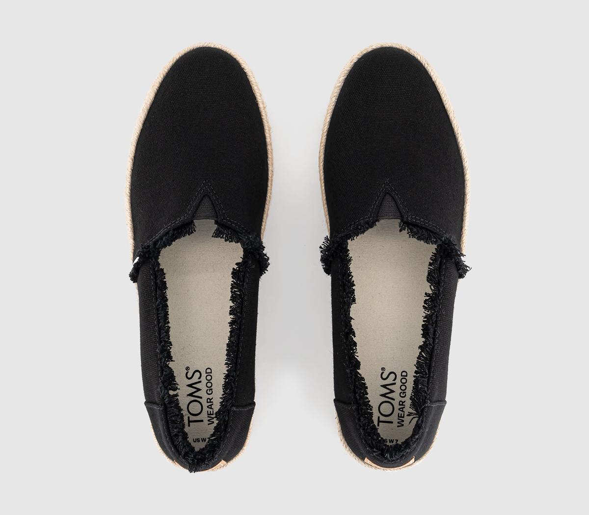 TOMSValencia Espadrille Slip Ons TOMSValencia Espadrille Slip OnsBlack