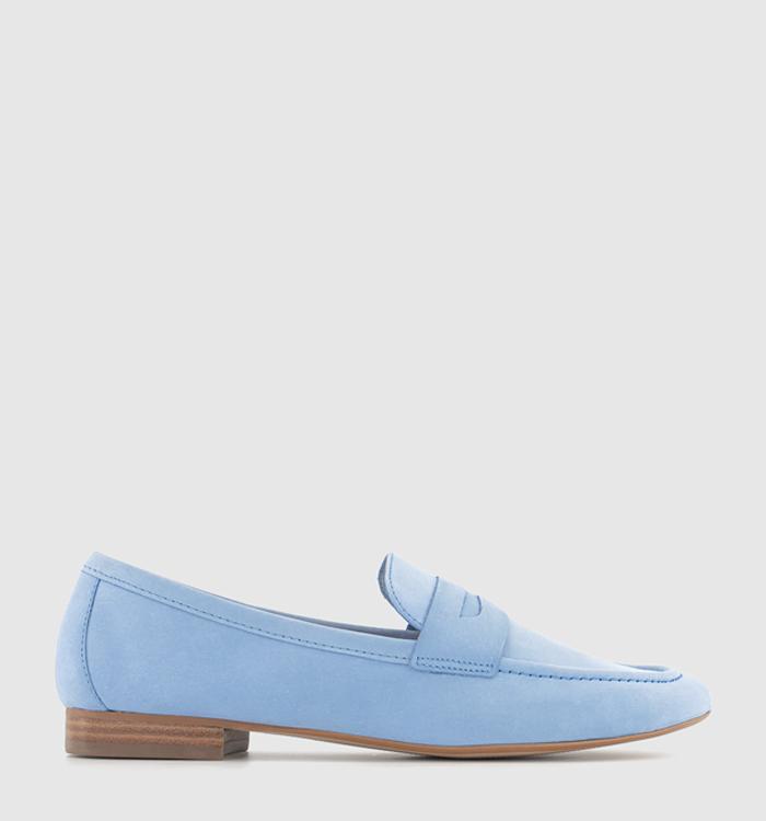 OFFICE Freedom  Penny Loafers Pale Blue Nubuck