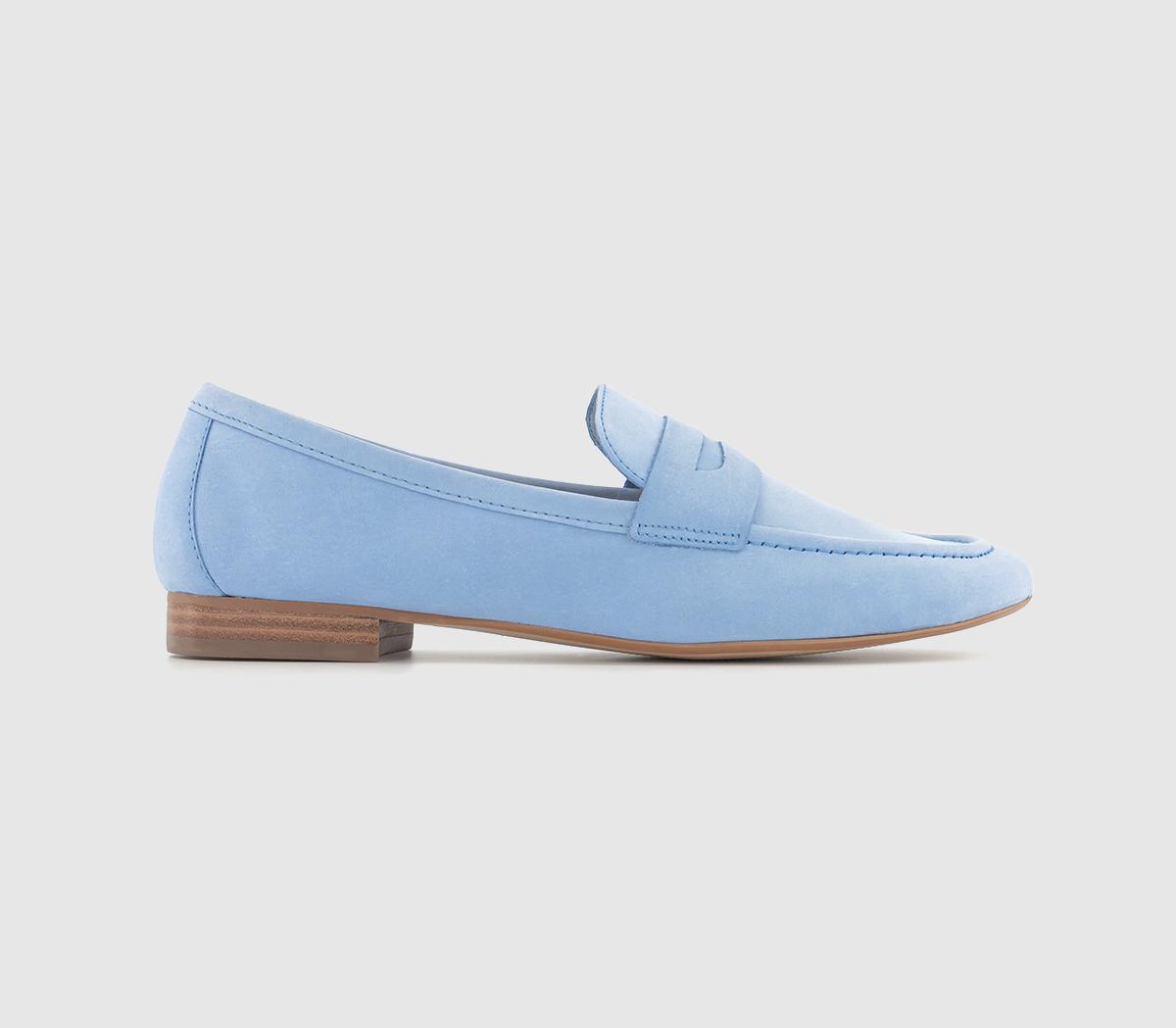 OFFICEFreedom  Penny LoafersPale Blue Nubuck