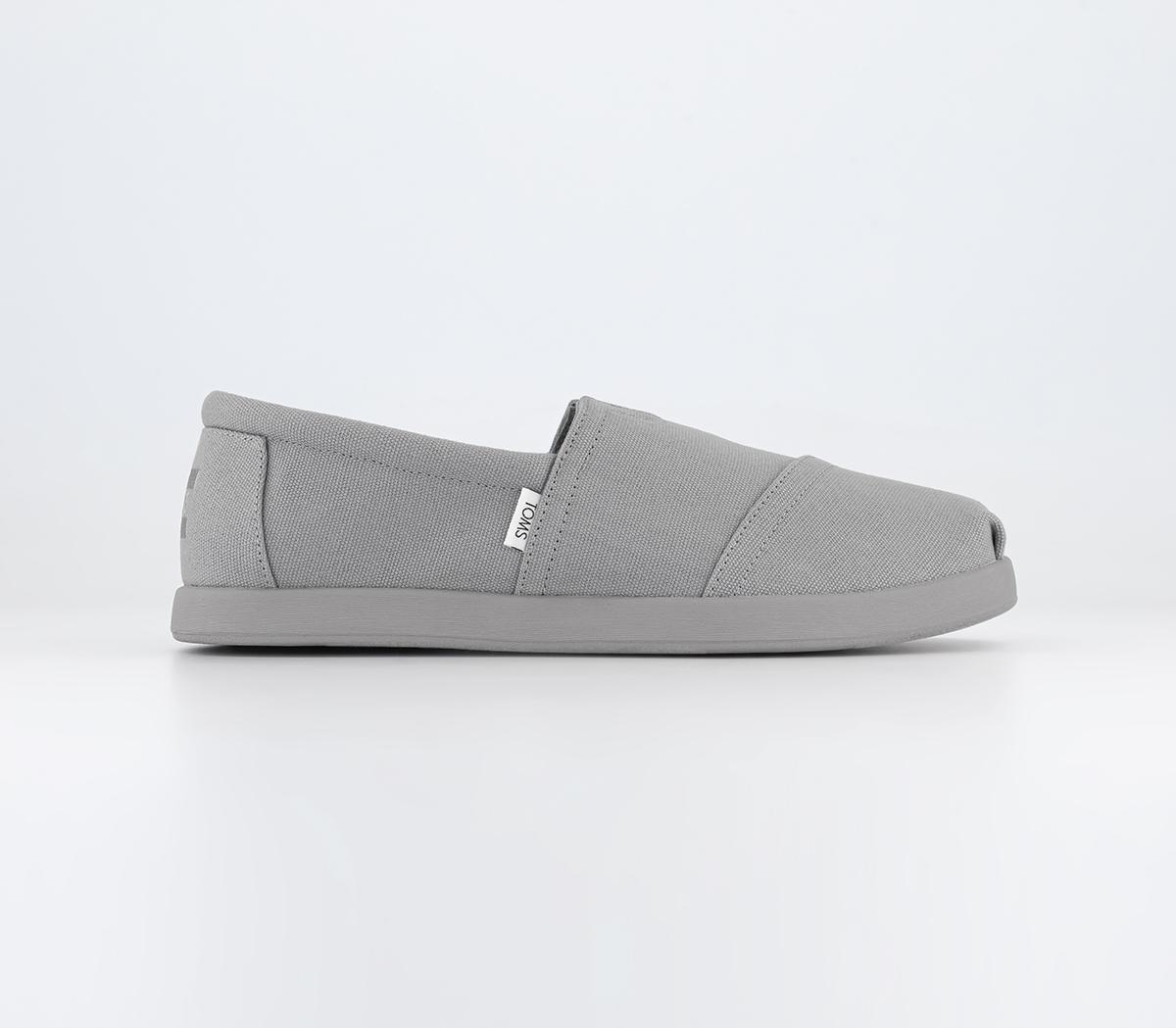 Toms drizzle grey canvas sale