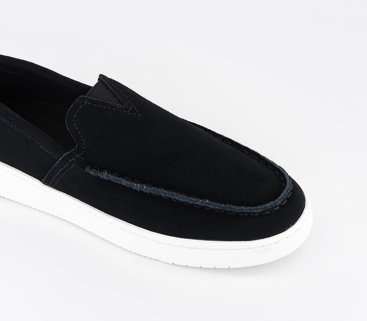 TOMS Trvl Lite Loafers Black Suede - Men’s Smart Shoes