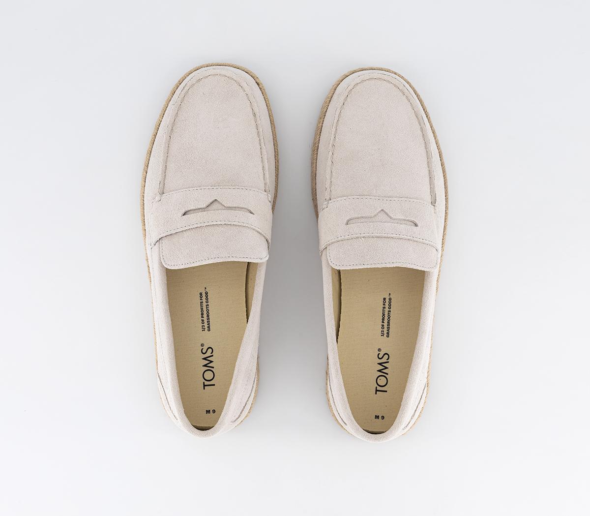 TOMSStanford Rope Shoes Pebble Grey Suede