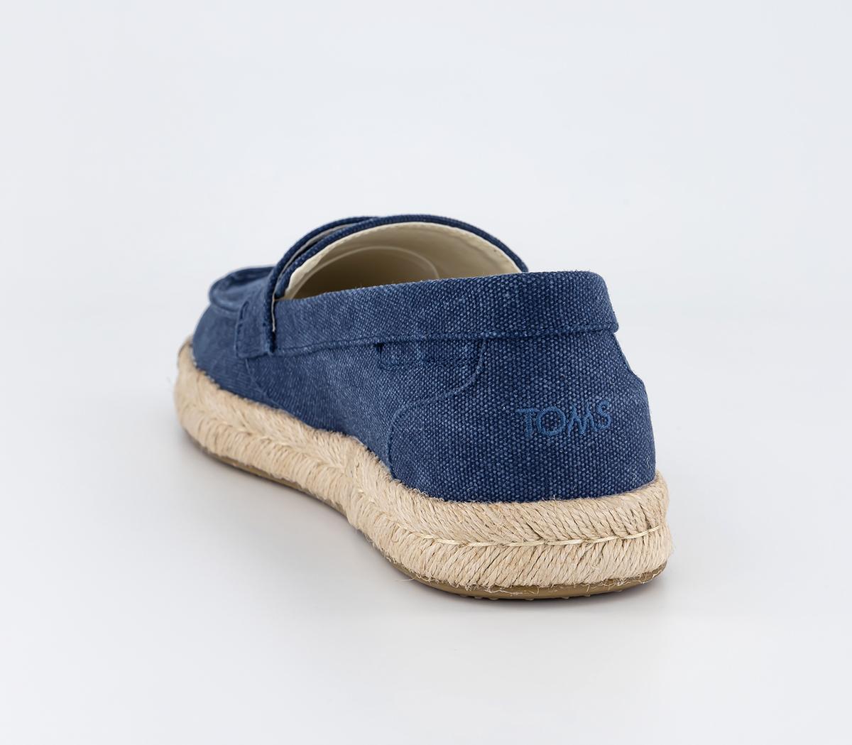 TOMSStanford Rope Shoes Navy Canvas