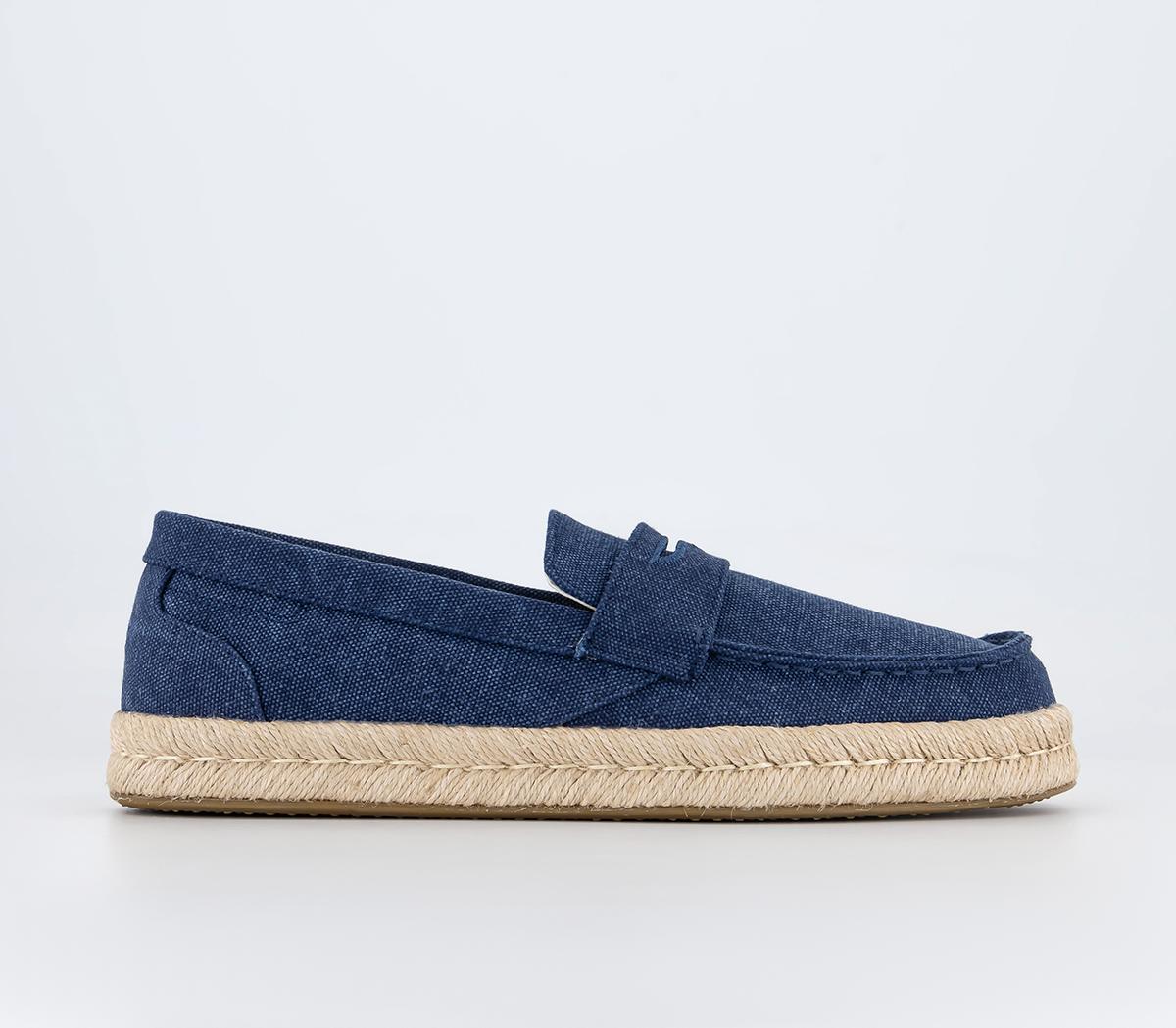 Stanford Rope Shoes Navy Canvas