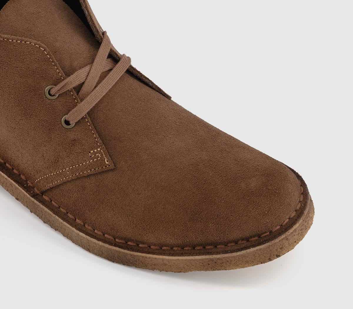 Clarks Originals Clarks Originals Mens Desert Boots Cola Suede Mens Boots