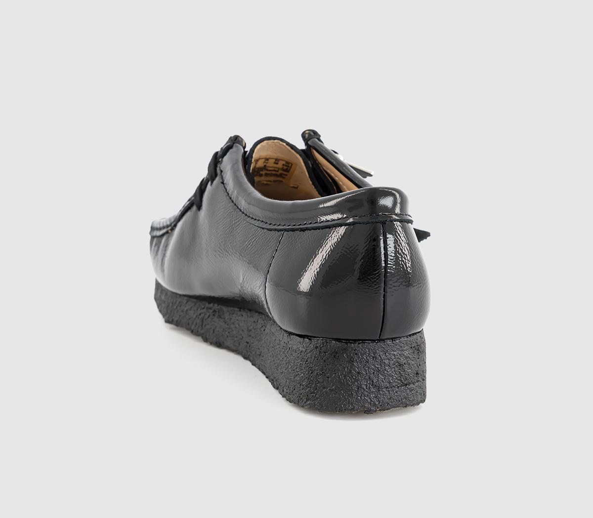 Clarks Originals Clarks Originals Womens Wallabees Black Patent