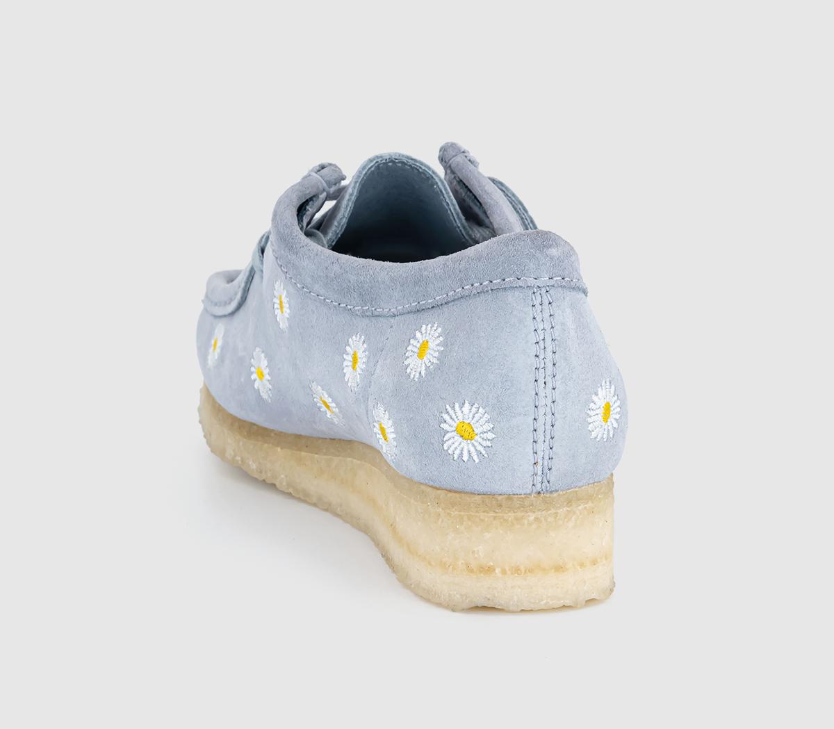 Clarks OriginalsClarks Originals Womens WallabeesCloud Grey Embroidery