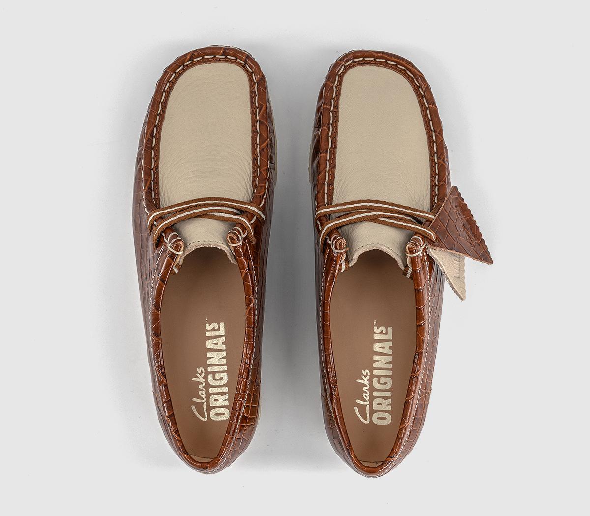 Clarks OriginalsClarks Originals Womens Wallabee ShoesTan Croc