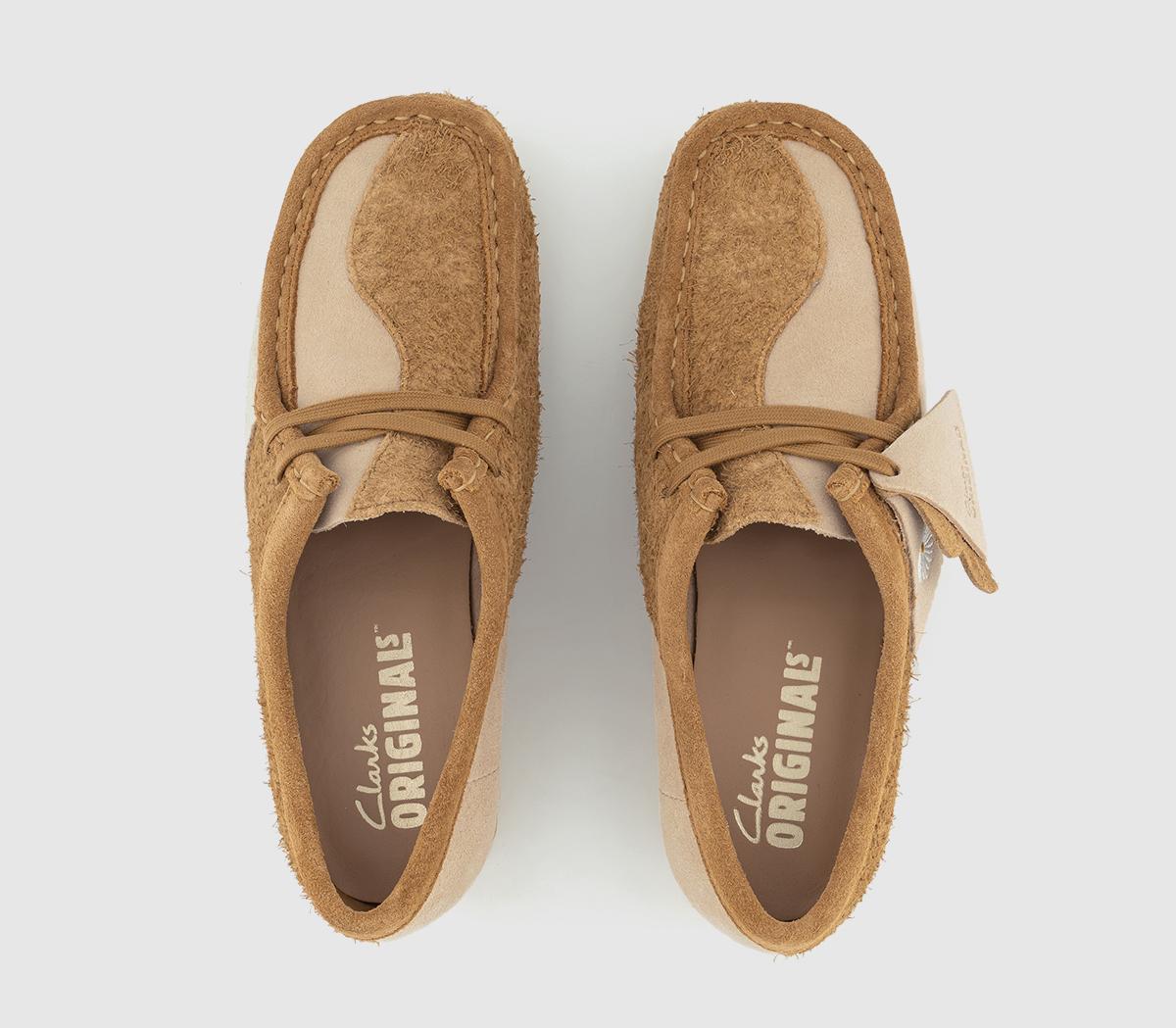 Clarks OriginalsClarks Originals Womens Wallabees Clarks OriginalsClarks Originals Womens WallabeesMid Tan Combi