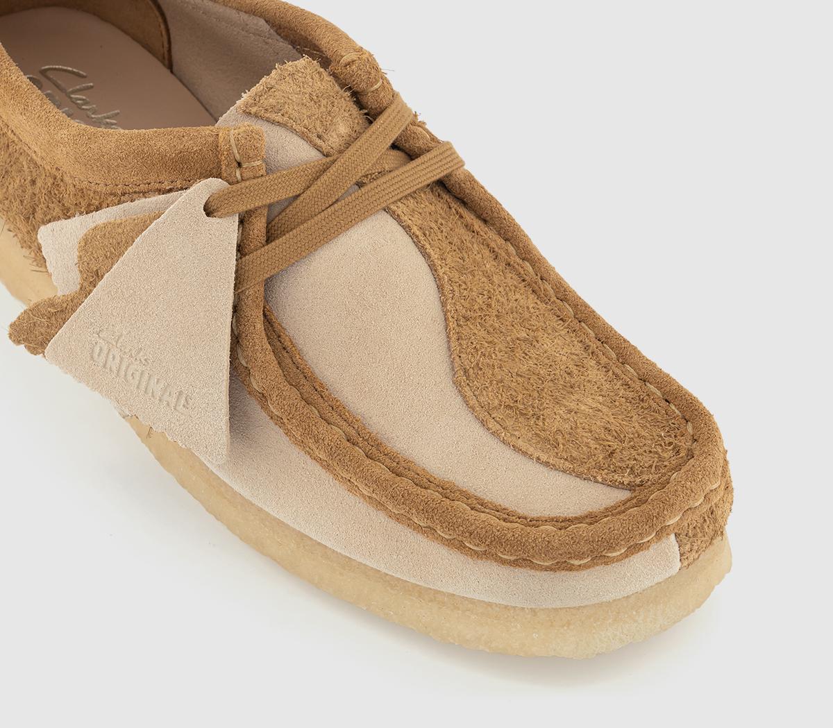 Clarks OriginalsClarks Originals Womens Wallabees Clarks OriginalsClarks Originals Womens WallabeesMid Tan Combi