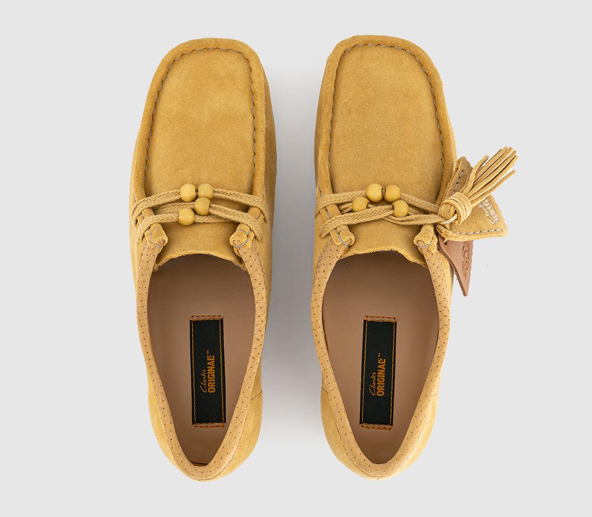 Clarks OriginalsClarks Originals Womens Wallabee ShoesGolden Tan
