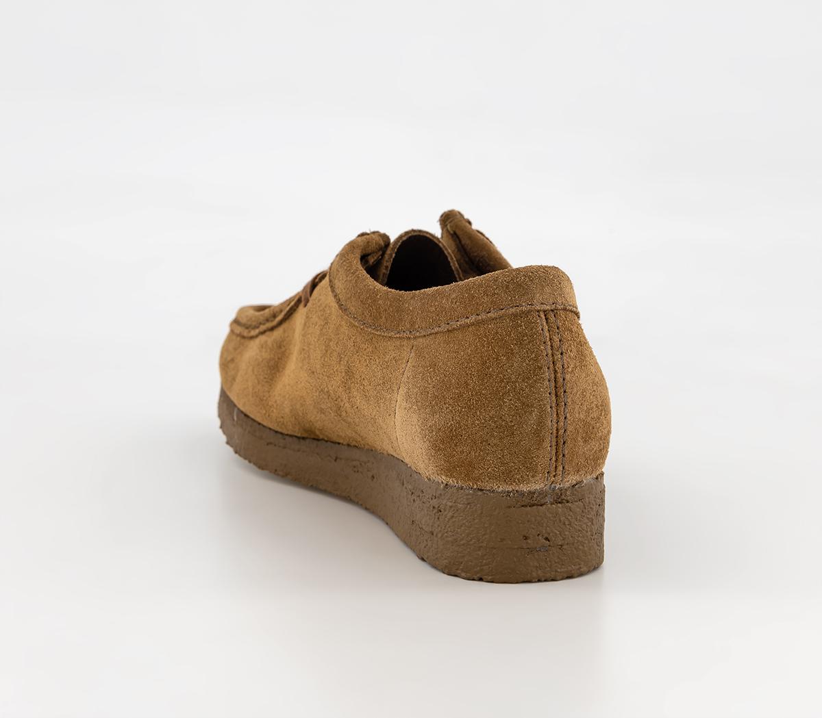 Clarks Originals Clarks Womens Wallabees Cola Suede - Flat Shoes
