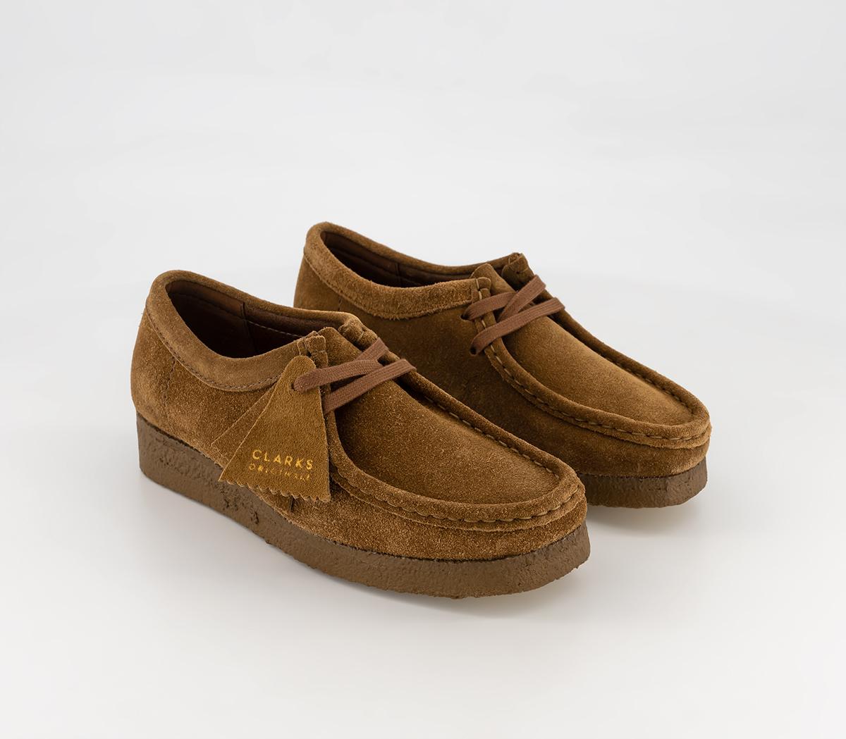 Clarks Originals Clarks Womens Wallabees Cola Suede - Women's Flats