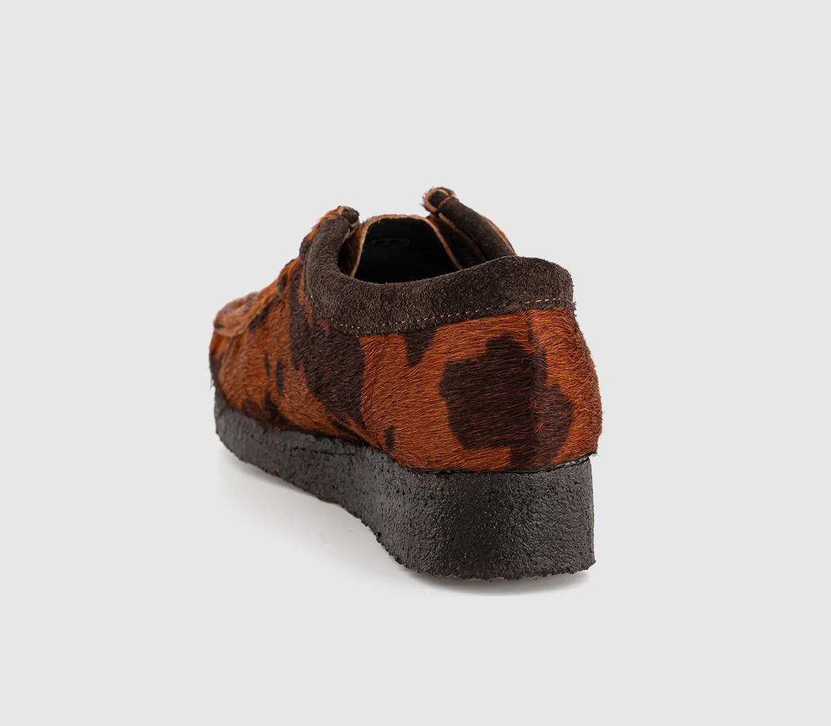 Clarks OriginalsClarks Originals Womens WallabeesBrown Cow Print