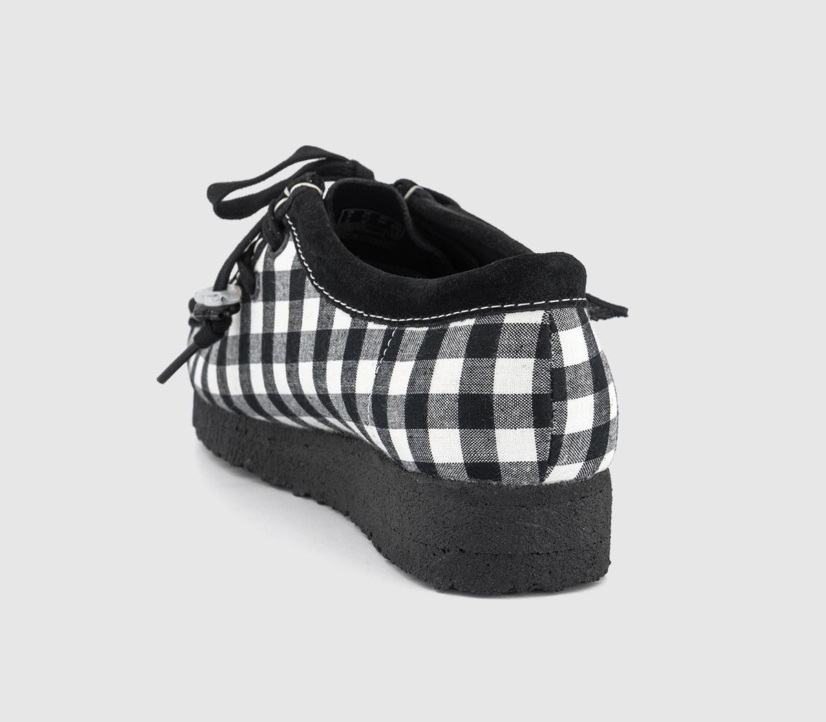 Clarks OriginalsClarks Originals Women's Wallabee ShoesBlack White Gingham